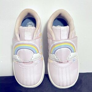 K-Swiss Infant Size 9 Shoes Low Baby Pink Rainbow Clouds